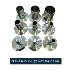 Mặt clamp đuôi chuột vi sinh 304, 316L-1